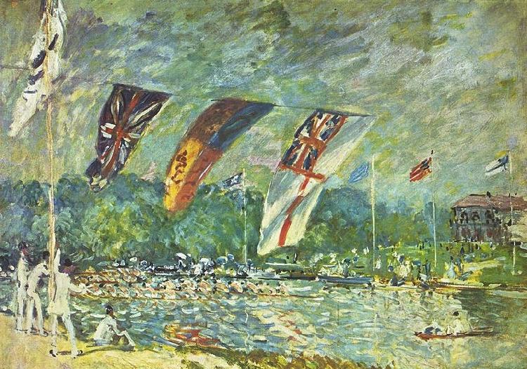 Alfred Sisley Regatta in Molesey France oil painting art